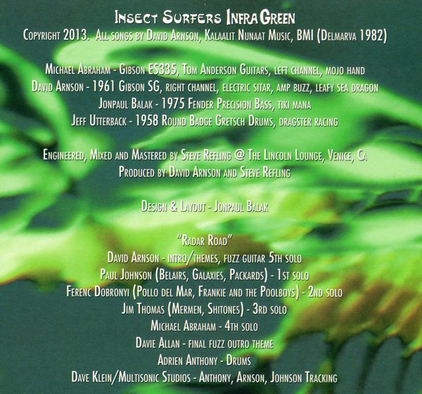 Insect Surfers : Infra Green (LP,Album,Limited Edition,Numbered)