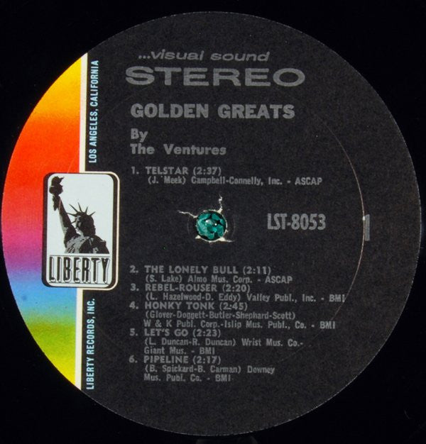 Ventures, The : Golden Greats By The Ventures (LP,Compilation,Stereo)