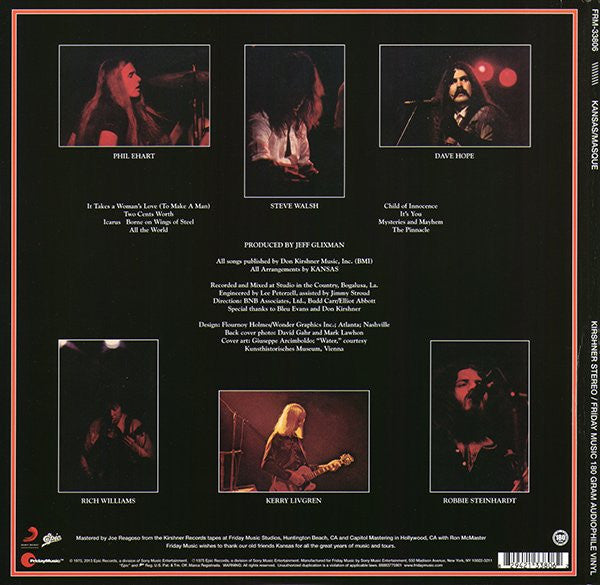 Kansas (2) : Masque (LP,Album,Reissue,Remastered)