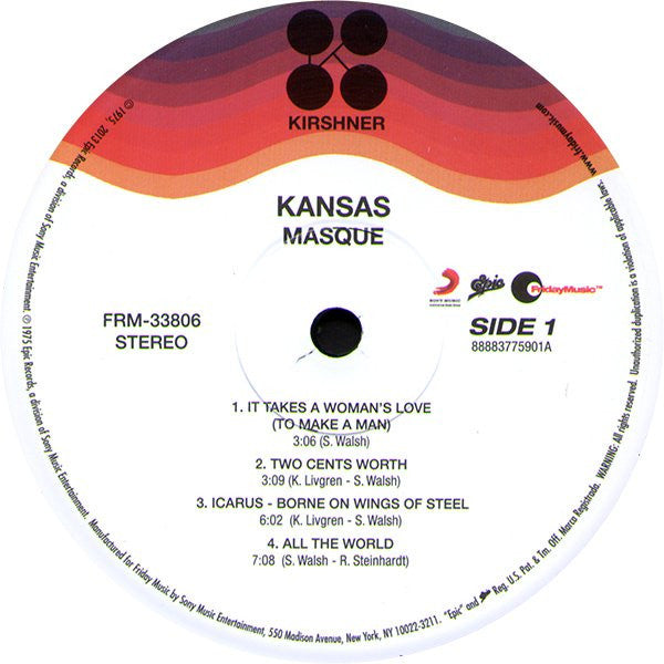 Kansas (2) : Masque (LP,Album,Reissue,Remastered)