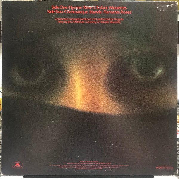 Vangelis : Opera Sauvage (LP,Album,Stereo)