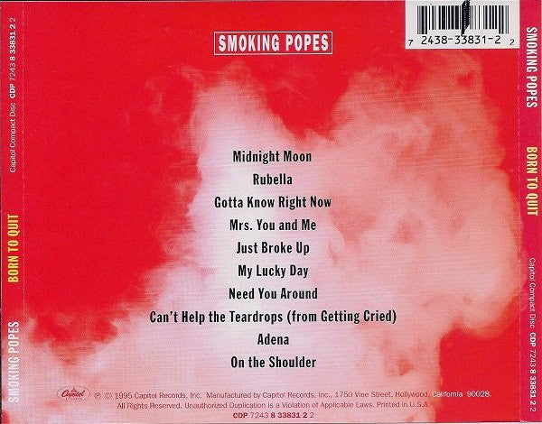 Smoking Popes : Born To Quit (Album,Promo)
