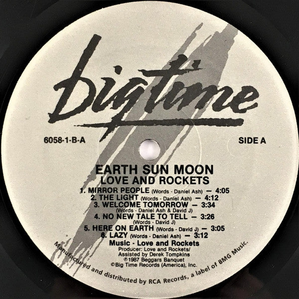 Love And Rockets : Earth • Sun • Moon (LP,Album)