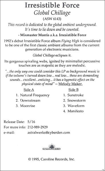 Irresistible Force, The : Global Chillage (Album,Promo)