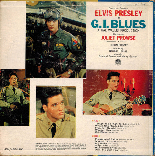Elvis Presley : G. I. Blues (LP,Album,Repress,Mono)