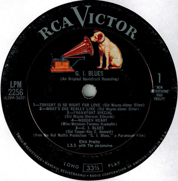 Elvis Presley : G. I. Blues (LP,Album,Repress,Mono)