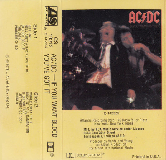 AC/DC : If You Want Blood You've Got It (Album,Club Edition)
