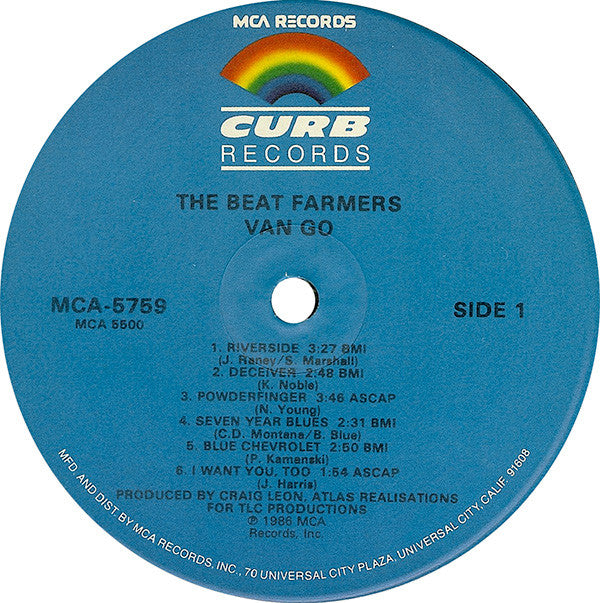 Beat Farmers, The : Van Go (LP,Album,Stereo)