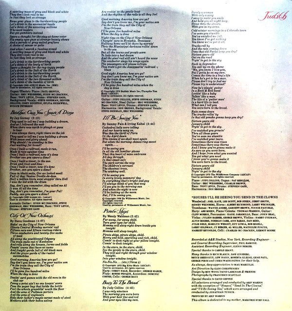 Judy Collins : Judith (LP,Album,Stereo)