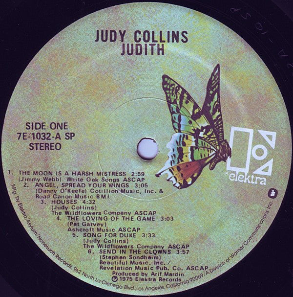 Judy Collins : Judith (LP,Album,Stereo)