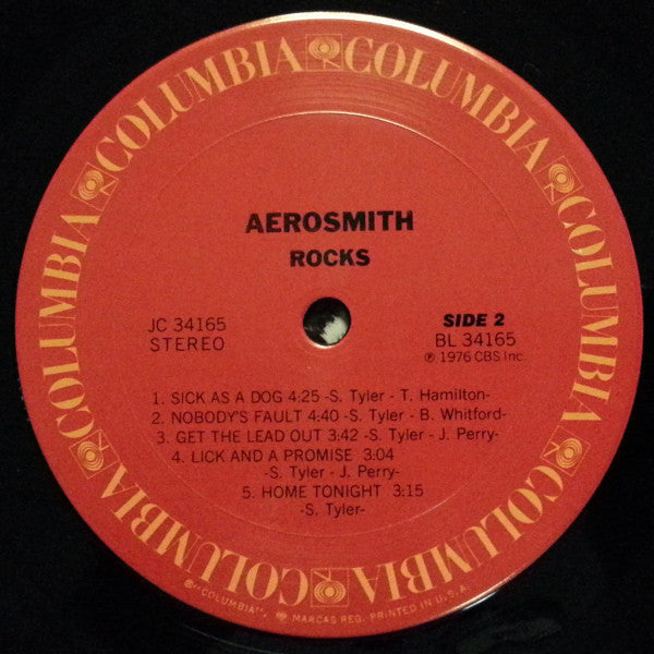 Aerosmith : Rocks (LP,Album,Reissue)
