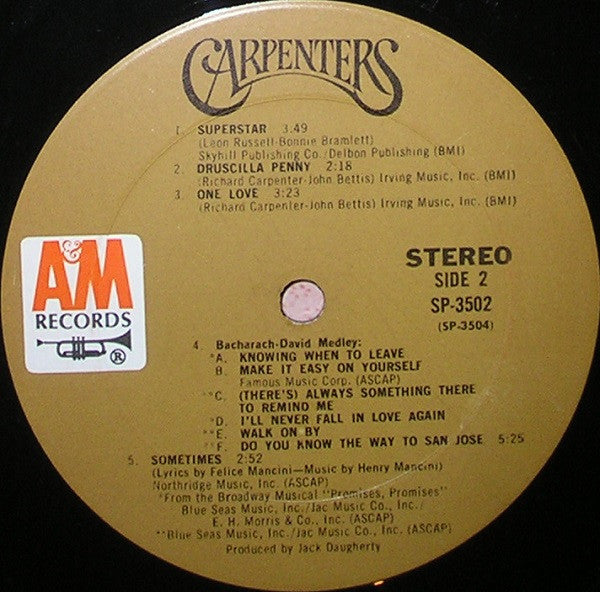 Carpenters : Carpenters (LP,Album,Stereo)