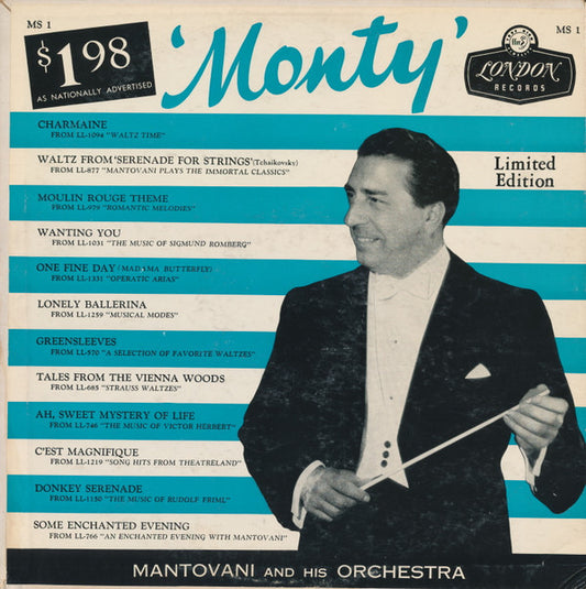 Mantovani And His Orchestra : Monty (LP,Compilation,Limited Edition)