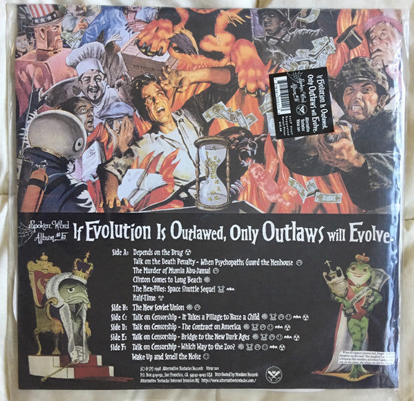 Jello Biafra : If Evolution Is Outlawed, Only Outlaws Will Evolve (LP,Album,Picture Disc)