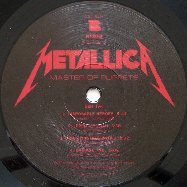 Metallica : Master Of Puppets (LP,Album,Reissue,Repress)
