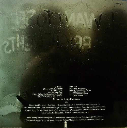 Richard & Linda Thompson : I Want To See The Bright Lights Tonight (LP,Album,Repress)
