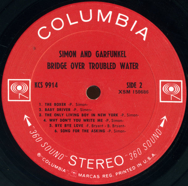 Simon & Garfunkel : Bridge Over Troubled Water (LP,Album,Stereo)