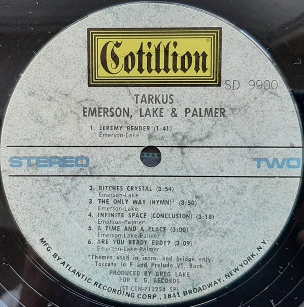 Emerson, Lake & Palmer : Tarkus (LP,Album)