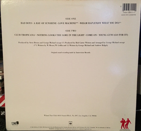 Wham! : Fantastic (LP,Album)