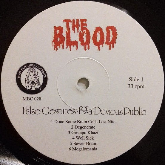 Blood (2), The : False Gestures For A Devious Public (LP,Album,Reissue)