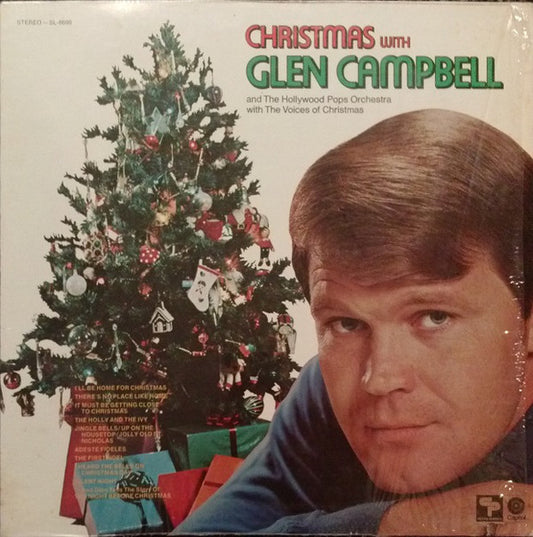 Glen Campbell And Hollywood Pops Orchestra With Voices Of Christmas, The : Christmas With Glen Campbell (LP,Compilation)