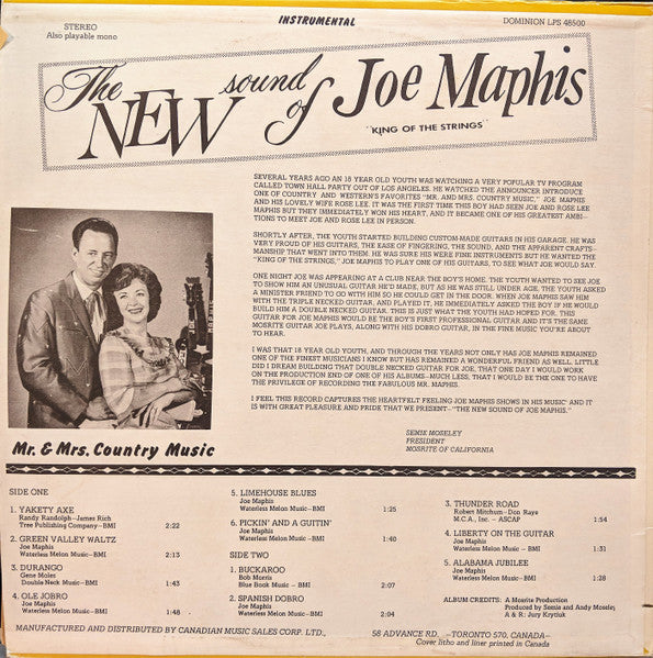 Joe Maphis : The New Sound Of Joe Maphis (LP)
