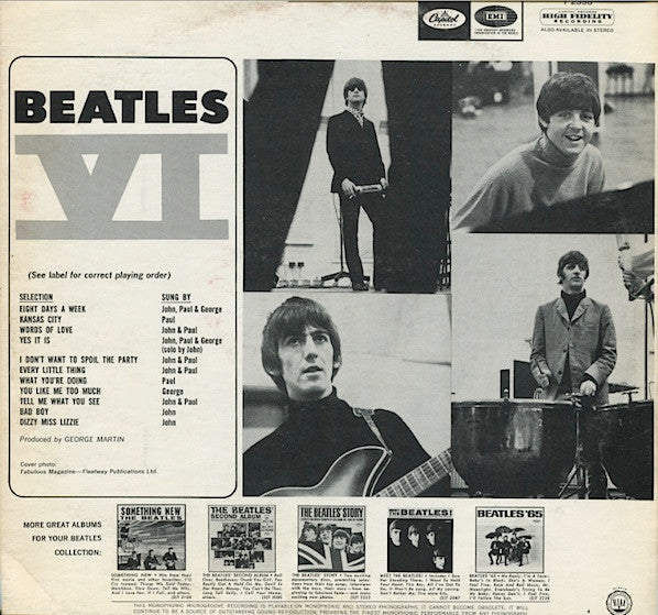 Beatles, The : Beatles VI (LP,Album,Mono)