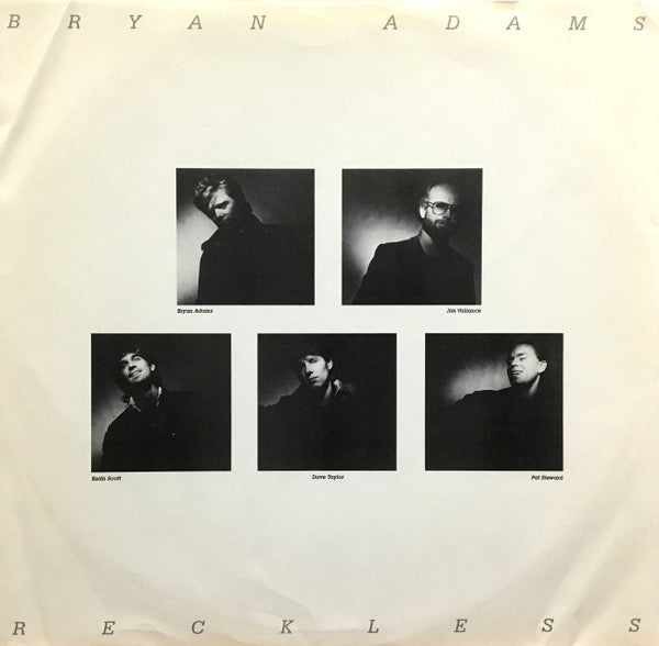 Bryan Adams : Reckless (LP,Album,Club Edition,Stereo)