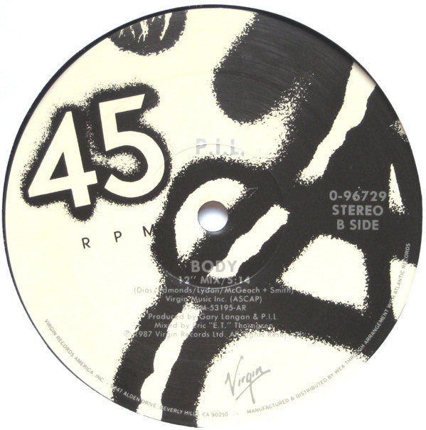 Public Image Limited : Seattle (12",45 RPM)