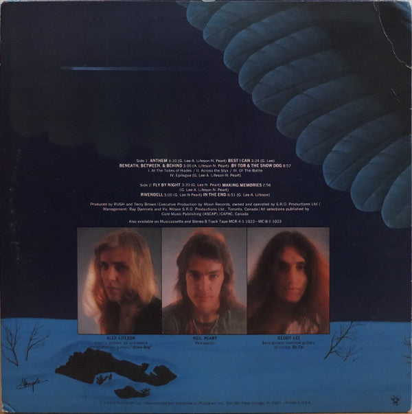 Rush : Fly By Night (LP,Album,Stereo)
