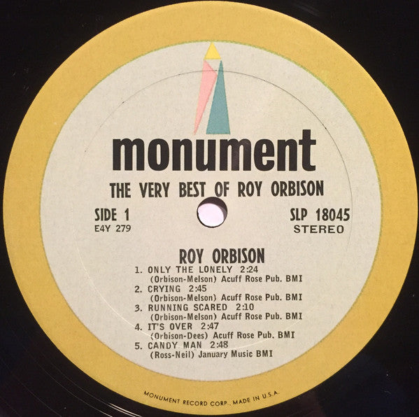Roy Orbison : The Very Best Of Roy Orbison (LP,Compilation,Misprint,Stereo)