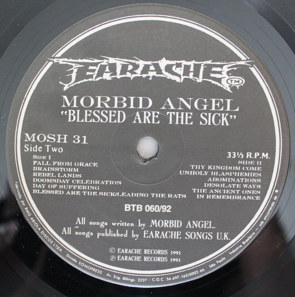 Morbid Angel : Blessed Are The Sick (LP,Album)