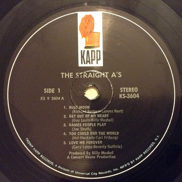 Straight A's, The : The Straight A's (LP,Promo,Stereo)