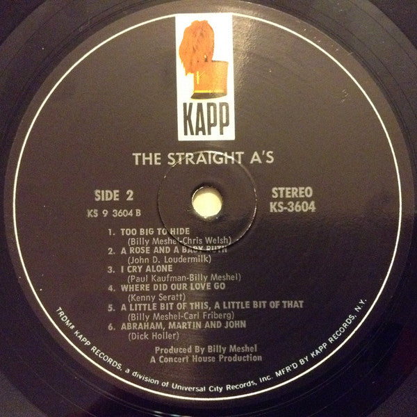Straight A's, The : The Straight A's (LP,Promo,Stereo)