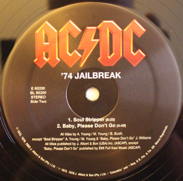 AC/DC : '74 Jailbreak (LP,Album,Compilation,Reissue,Remastered)