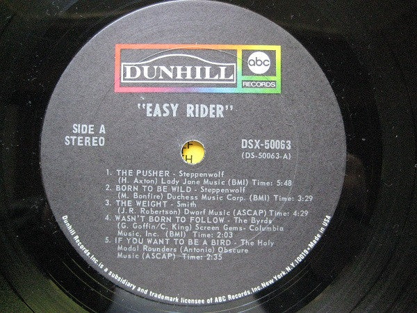 Various : Easy Rider (Music From The Soundtrack) (LP,Compilation)