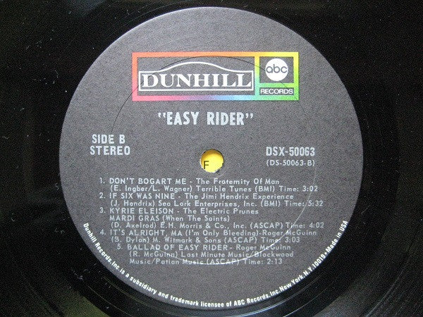 Various : Easy Rider (Music From The Soundtrack) (LP,Compilation)