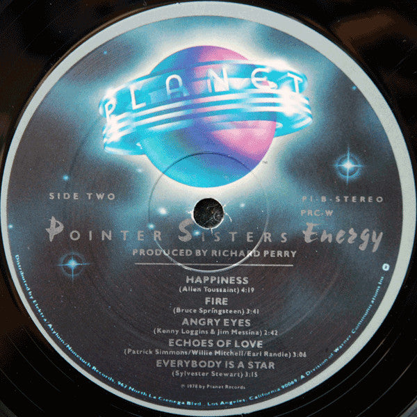 Pointer Sisters : Energy (LP,Album,Stereo)