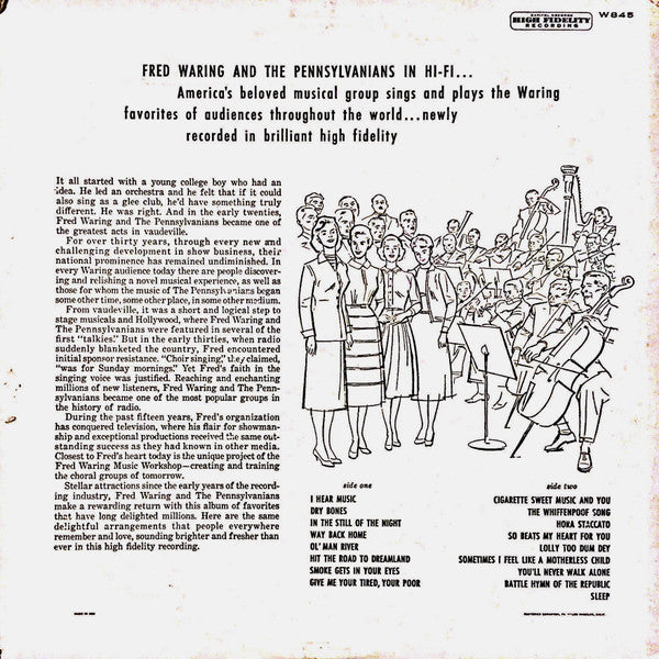 Fred Waring & The Pennsylvanians : Fred Waring & The Pennsylvanians In Hi-Fi (LP,Mono)