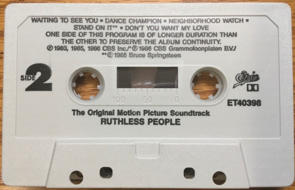 Various : Ruthless People (The Original Motion Picture Soundtrack) (Compilation)
