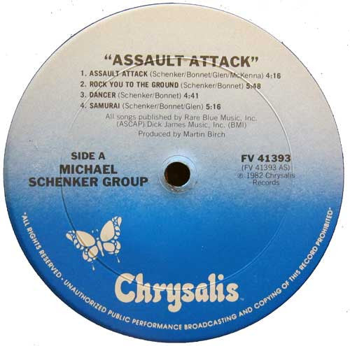 Michael Schenker Group, The : Assault Attack (LP,Album,Repress)
