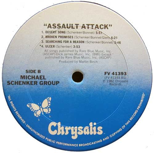 Michael Schenker Group, The : Assault Attack (LP,Album,Repress)