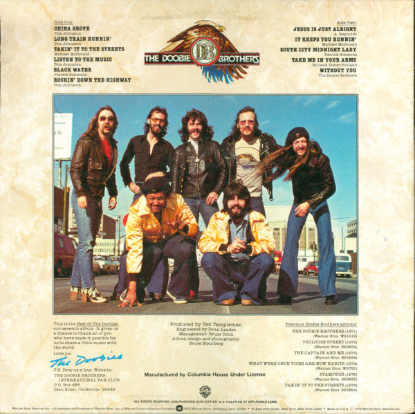 Doobie Brothers, The : Best Of The Doobies (LP,Compilation,Club Edition,Reissue)