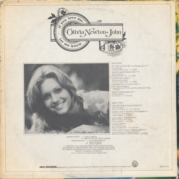 Olivia Newton-John : If You Love Me Let Me Know (LP,Album,Repress)