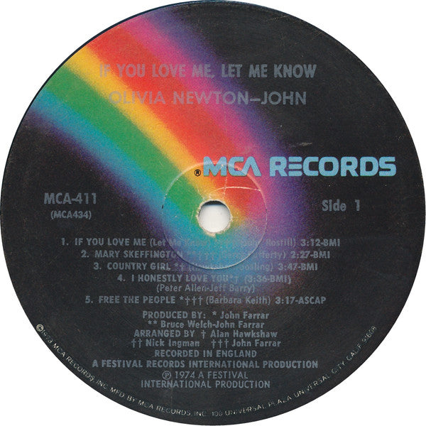 Olivia Newton-John : If You Love Me Let Me Know (LP,Album,Repress)