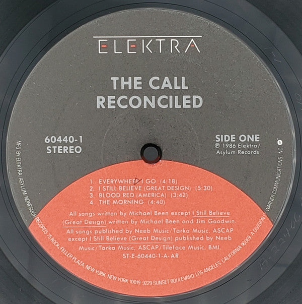 Call, The : Reconciled (LP,Album,Stereo)