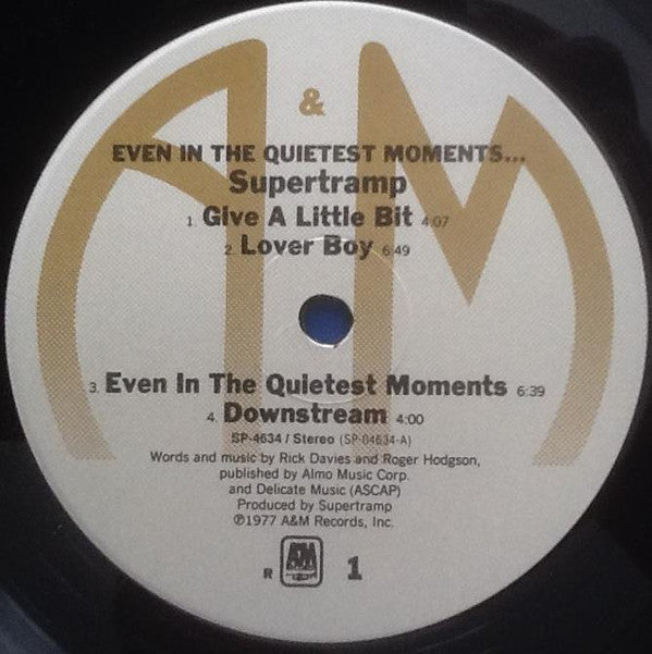 Supertramp : Even In The Quietest Moments... (LP,Album)