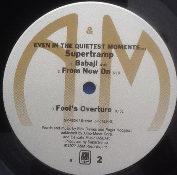 Supertramp : Even In The Quietest Moments... (LP,Album)