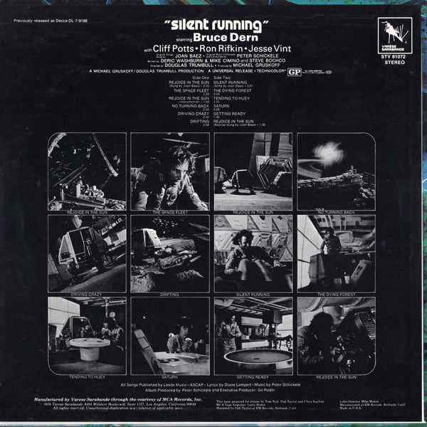 Peter Schickele Featuring Joan Baez : Silent Running (Original Soundtrack Album) (LP,Album,Reissue,Remastered)