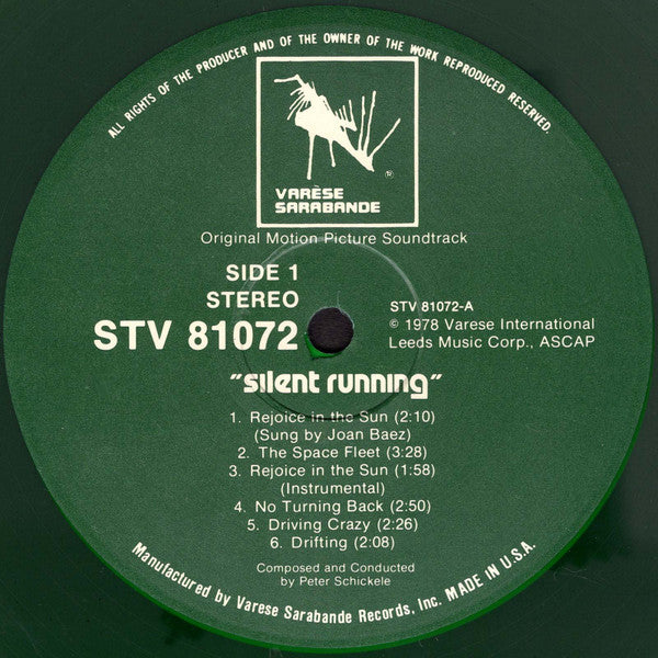 Peter Schickele Featuring Joan Baez : Silent Running (Original Soundtrack Album) (LP,Album,Reissue,Remastered)